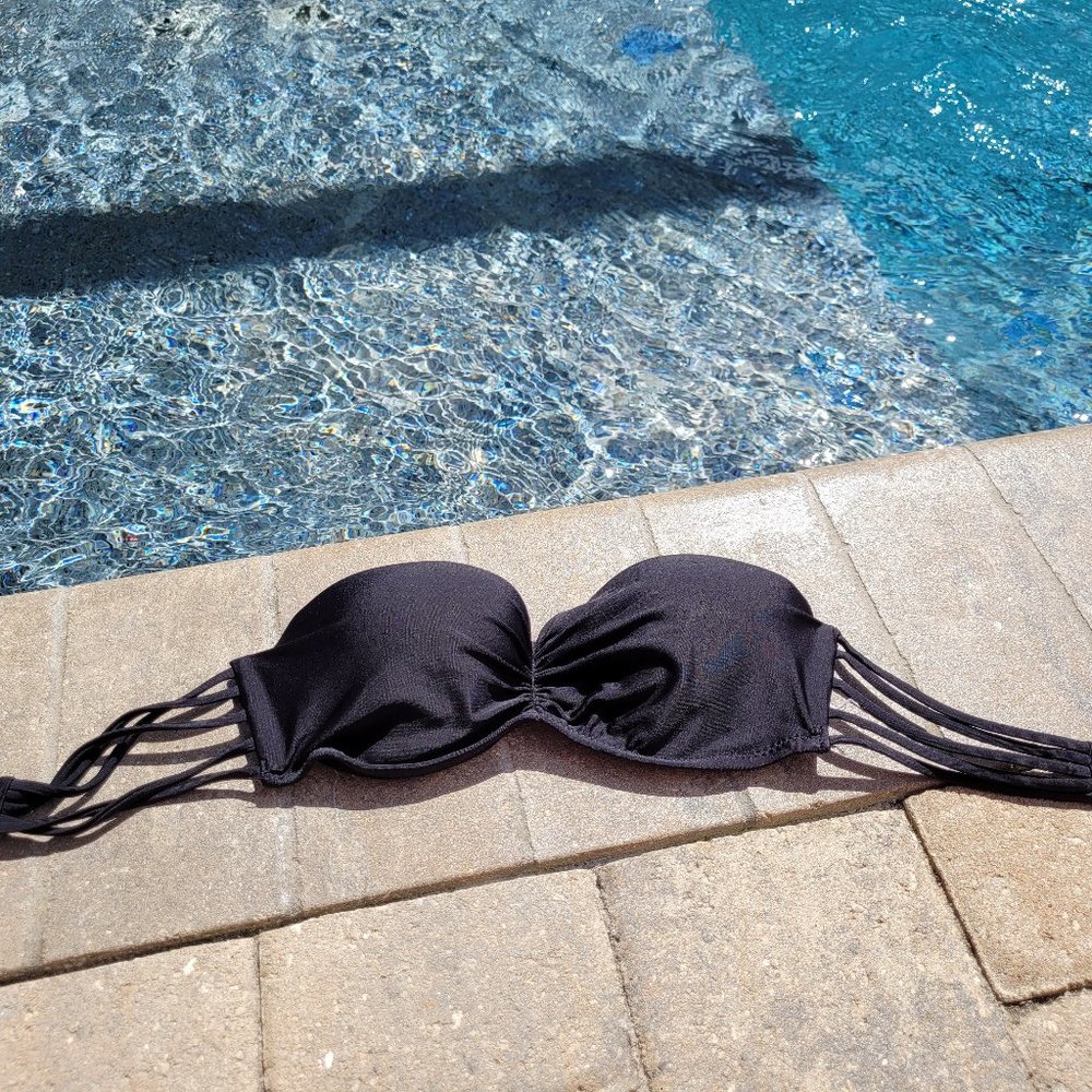 Target Small plain black bikini top